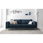 3-Sitzer Sofa COSO Classic+ Webstoff - Chenille Rufi: Blau - Schwarz