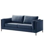 2,5-Sitzer Sofa COSO Classic+ Webstoff - Webstoff Inze: Blau - Schwarz