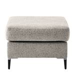 Gestoffeerde hocker COSO Classic+ geweven stof - Chenille Rufi: Beige - Breedte: 64 cm - Zwart