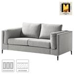 2-Sitzer Sofa COSO Classic+ Webstoff - Webstoff Inze: Hellgrau - Schwarz