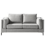 2-Sitzer Sofa COSO Classic+ Webstoff - Webstoff Inze: Hellgrau - Schwarz