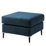 Polsterhocker COSO Classic+ Webstoff - Chenille Rufi: Blau - Breite: 64 cm - Schwarz