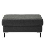 Repose-pieds COSO Classic+ Tissu - Tissu Chenille Rufi: Anthracite - Largeur : 95 cm - Noir