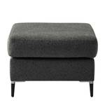 Repose-pieds COSO Classic+ Tissu - Tissu Chenille Rufi: Anthracite - Largeur : 64 cm - Noir