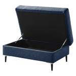 Repose-pieds COSO Classic+ Tissu - Tissu Inze: Bleu - Largeur : 95 cm - Noir