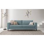 3-Sitzer Sofa COSO Classic Webstoff - Stoff Lica: Petrol - Buche