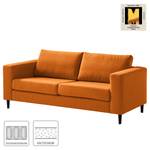 2,5-Sitzer Sofa COSO Classic Webstoff - Webstoff Milan: Rostbraun - Buche