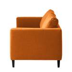 2,5-Sitzer Sofa COSO Classic Webstoff - Webstoff Milan: Rostbraun - Buche