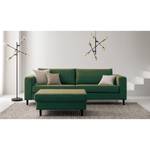 3-Sitzer Sofa COSO Classic Webstoff - Stoff Lica: Grün - Buche