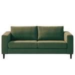 2,5-Sitzer Sofa COSO Classic Webstoff - Stoff Lica: Grün - Buche