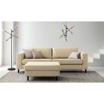 3-Sitzer Sofa COSO Classic Echtleder - Echtleder Neto: Creme - Buche