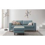 2,5-Sitzer Sofa COSO Classic Webstoff - Stoff Lica: Petrol - Buche