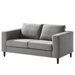 2-Sitzer Sofa COSO Classic Webstoff - Webstoff Milan: Hellgrau - Buche