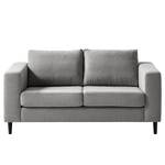 2-Sitzer Sofa COSO Classic Webstoff - Webstoff Milan: Hellgrau - Buche