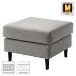 Gestoffeerde hocker COSO Classic geweven stof - Geweven stof Milan: Lichtgrijs - Breedte: 64 cm - Beuk