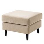 Gestoffeerde hocker COSO Classic geweven stof - Geweven stof Milan: Beige - Breedte: 64 cm - Beuk