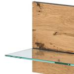 Open wandkast Ironwood fineer van echt hout - oud eikenhout/grijs - Breedte: 168 cm