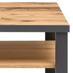 Salontafel Ironwood fineer van echt hout/metaal - oud eikenhout/grijs