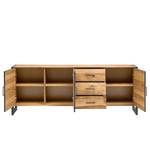 Dressoir Ironwood II fineer van echt hout/metaal - oud eikenhout/grijs