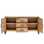 Sideboard Ironwood I Echtholzfurnier / Metall - Alteiche / Grau