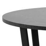 Tavolo da pranzo Thorp Metallo - Effetto marmo nero / Nero opaco