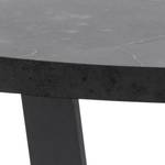 Table basse Lugoff Imitation marbre noir / Noir