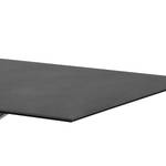Table Holcot Verre et céramique / Métal - Noir / Noir mat - 200 x 100 cm