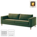 3-Sitzer Sofa COSO Classic Webstoff - Stoff Lica: Grün - Eiche