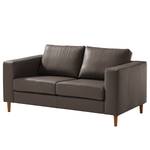 2-Sitzer Sofa COSO Classic Echtleder - Echtleder Neto: Braun - Eiche