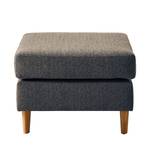 Gestoffeerde hocker COSO Classic geweven stof - Stof Lica: Blauw - Breedte: 64 cm - Eik