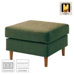 Gestoffeerde hocker COSO Classic geweven stof - Stof Lica: Groen - Breedte: 64 cm - Eik