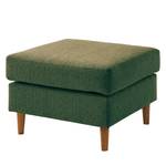 Gestoffeerde hocker COSO Classic geweven stof - Stof Lica: Groen - Breedte: 64 cm - Eik