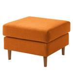 Repose-pieds COSO Classic Tissu - Tissu Milan : Marron rouille - Largeur : 64 cm - Chêne