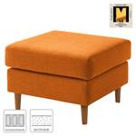 Gestoffeerde hocker COSO Classic geweven stof - Geweven stof Milan: Roestbruin - Breedte: 64 cm - Eik