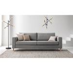 3-Sitzer Sofa COSO Classic Webstoff - Webstoff Milan: Hellgrau - Esche