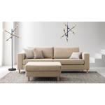 3-Sitzer Sofa COSO Classic Webstoff - Webstoff Milan: Beige - Esche