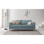 2,5-Sitzer Sofa COSO Classic Webstoff - Stoff Lica: Petrol - Esche