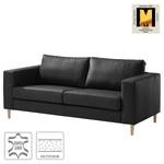 2,5-Sitzer Sofa COSO Classic Echtleder - Echtleder Neto: Schwarz - Esche