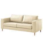 2,5-Sitzer Sofa COSO Classic Echtleder - Echtleder Neto: Creme - Esche