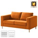 2-Sitzer Sofa COSO Classic Webstoff - Webstoff Milan: Rostbraun - Esche