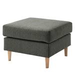 Gestoffeerde hocker COSO Classic geweven stof - Stof Lica: Donkergrijs - Breedte: 64 cm - Es