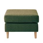 Gestoffeerde hocker COSO Classic geweven stof - Stof Lica: Groen - Breedte: 64 cm - Es