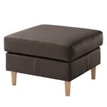 Gestoffeerde hocker COSO Classic echt leer - Leer Neto: Bruin - Breedte: 64 cm - Es