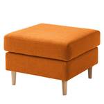 Gestoffeerde hocker COSO Classic geweven stof - Geweven stof Milan: Roestbruin - Breedte: 64 cm - Es