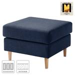 Gestoffeerde hocker COSO Classic geweven stof - Geweven stof Milan: Lichtblauw - Breedte: 64 cm - Es