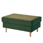 Gestoffeerde hocker COSO Classic geweven stof - Stof Lica: Groen - Breedte: 95 cm - Es