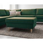 Gestoffeerde hocker COSO Classic geweven stof - Stof Lica: Groen - Breedte: 95 cm - Es