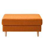 Gestoffeerde hocker COSO Classic geweven stof - Geweven stof Milan: Roestbruin - Breedte: 95 cm - Es