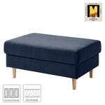 Gestoffeerde hocker COSO Classic geweven stof - Geweven stof Milan: Lichtblauw - Breedte: 95 cm - Es