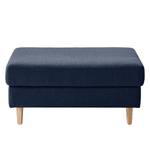 Gestoffeerde hocker COSO Classic geweven stof - Geweven stof Milan: Lichtblauw - Breedte: 95 cm - Es